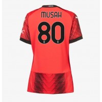 AC Milan Yunus Musah #80 Hjemmedrakt Dame 2023-24 Kortermet